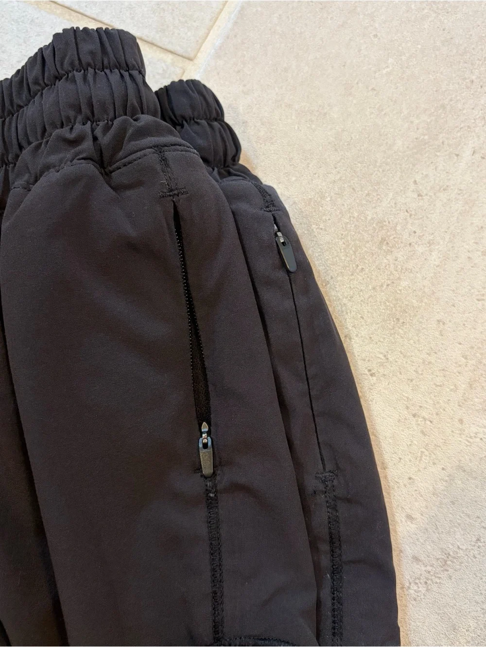 Lululemon Black Hotty Hot 4” low rise shorts — 2 PAIRS